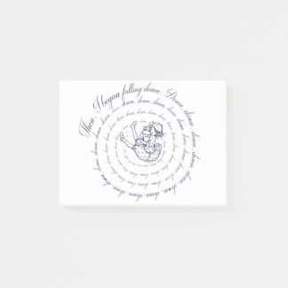 Alice ner i kaninen Hål Post-it Block