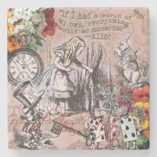 Alice nonsens draperier underlägg sten