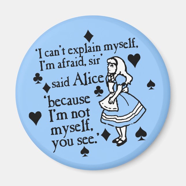 Alice Not själv Magnet (Framsidan)