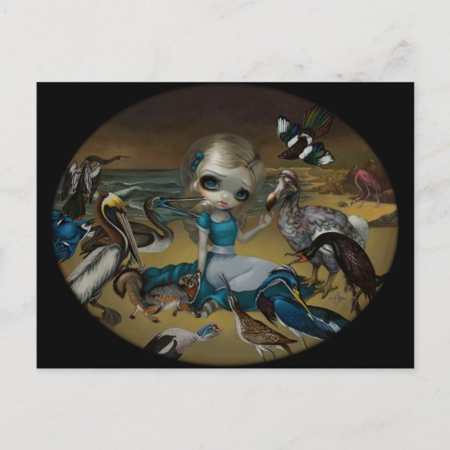 "Alice och Audubon Birds" vykort (Framsida)