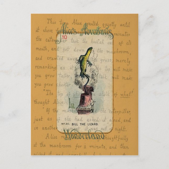 Alice och Bill Lizard Vykort (Framsida)