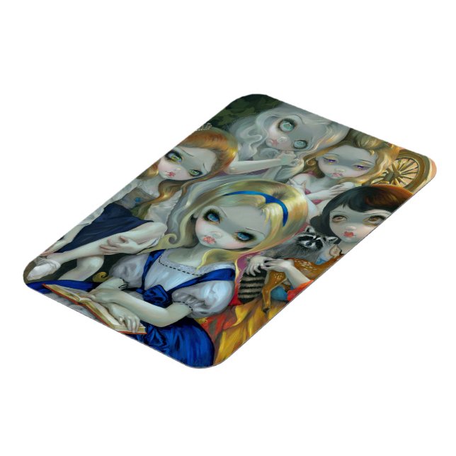 "Alice och Bouguereau Princesses" Flex Magnet (Vänstra Sidan)