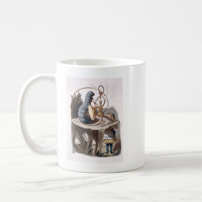  ALICE och Caterpillar  Kaffemugg (Vänster)