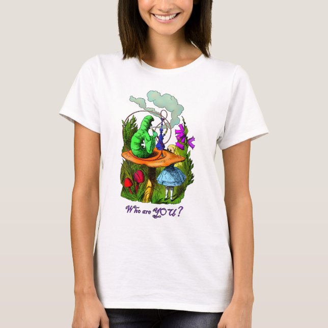 Alice och Caterpillar T Shirt (Framsida)