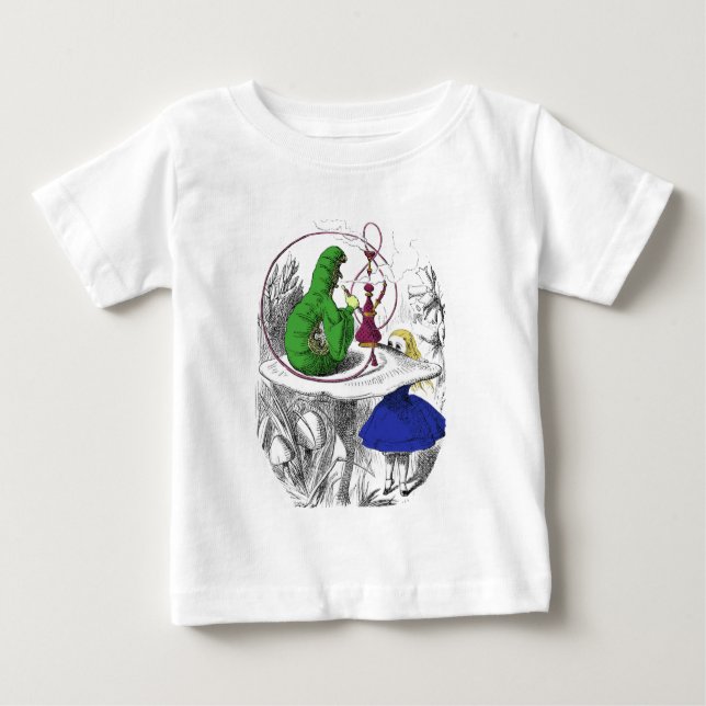 Alice och Caterpillar T Shirt (Framsida)