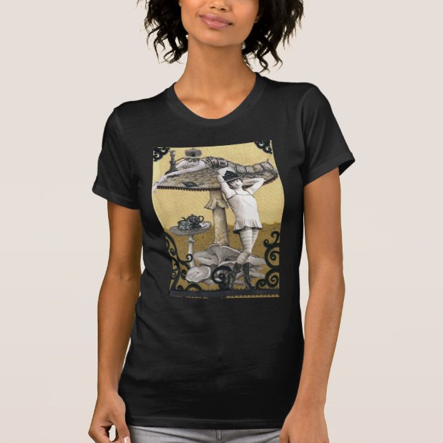 Alice och Caterpillar Tee Shirt (Framsida)