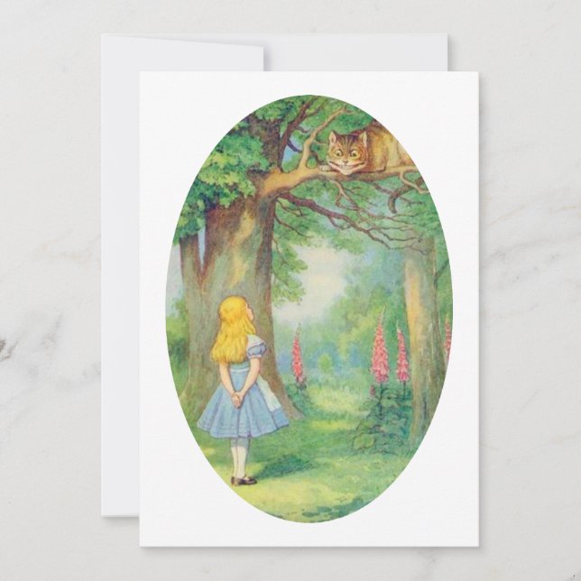 Alice och Cheshire Cat (Framsida)