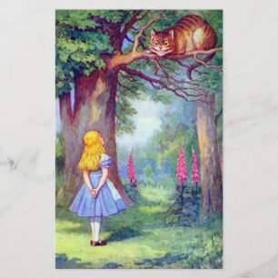 Alice och Cheshire Cat Fullt Färg