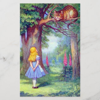 Alice och Cheshire Cat Fullt Färg