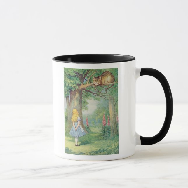 Alice och Cheshire Cat Mugg (Höger)