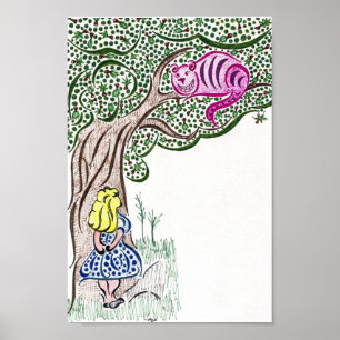 Alice och Cheshire Cat Poster