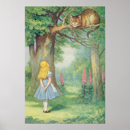 Alice och Cheshire Cat Poster