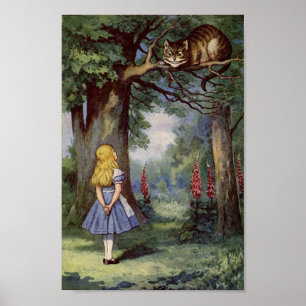 Alice och den Cheshire katten Poster