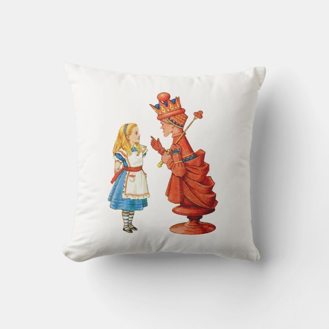Alice och den röda drottningen kudde (Framsida)