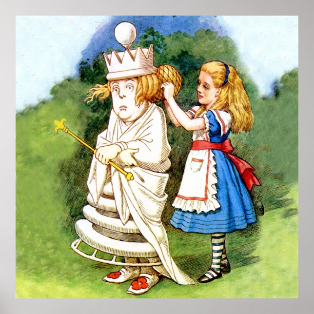 Alice och den vita drottningen i Wonderland Poster (Framsidan)