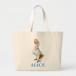 Alice och den vita kaninen i Wonderland Jumbo Tygkasse