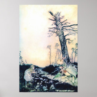 Alice och den vita kaninen poster