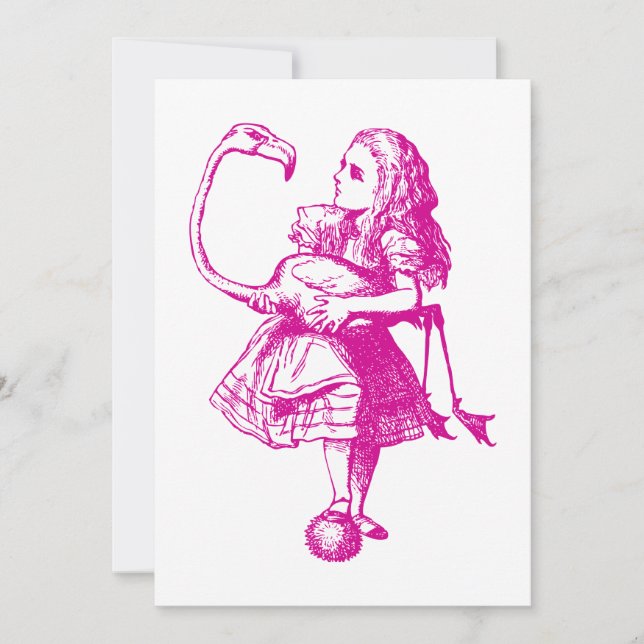 Alice och Flamingo Inked Rosa (Framsida)