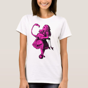 Alice och Flamingo Inked rosapåfyllning Tee