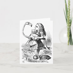 Alice och Flamingo Kort