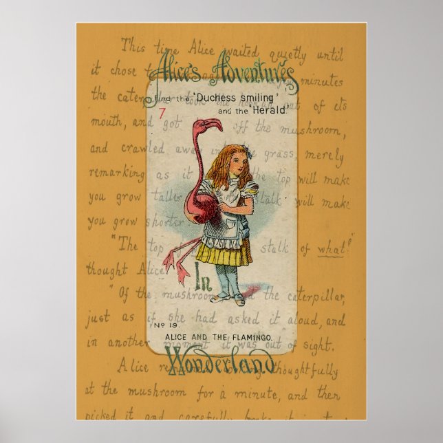 Alice och Flamingo Poster (Framsidan)