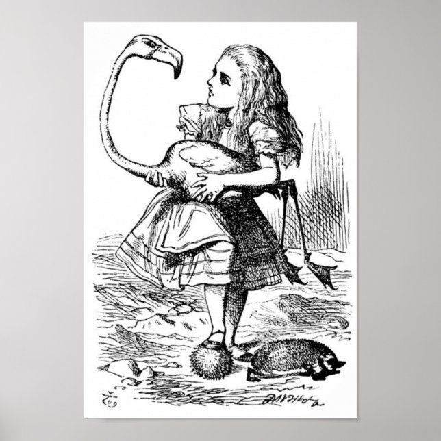 Alice och Flamingo Poster (Framsidan)