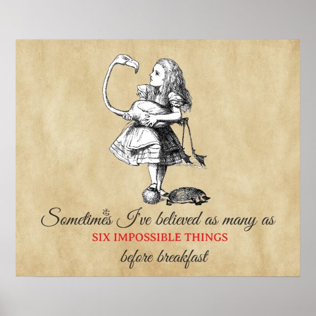 Alice och flamingon  poster (Framsidan)