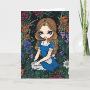 "Alice och för blommorna" hälsningkort Kort