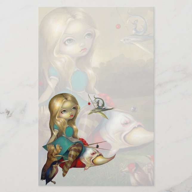 "Alice och för de Bosch fåglarna" brevpapper (Framsida)