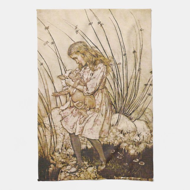 Alice och Gris Baby 1 Kökshandduk (Vertikal)