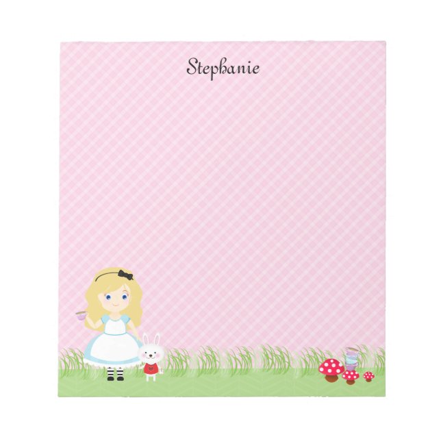 Alice och Hennes Tea Party Anteckningsblock (Framsida)