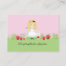 Alice och hennes tea Party-uppspelningskort