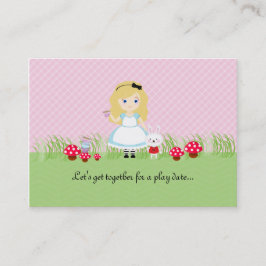 Alice och hennes tea Party-uppspelningskort