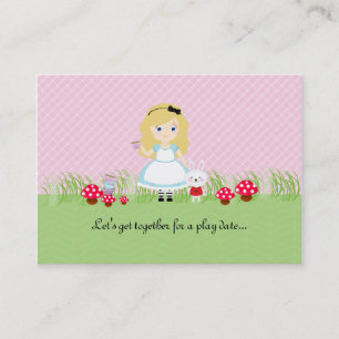 Alice och hennes tea Party-uppspelningskort