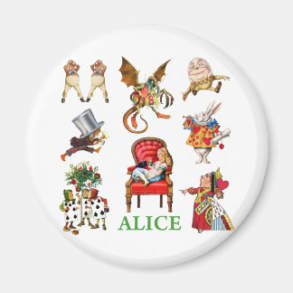 Alice och hennes vänner i Wonderland Magnet