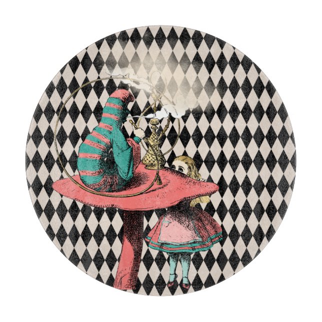 Alice och Hookah Smoking CaterPelare (Framsidan)