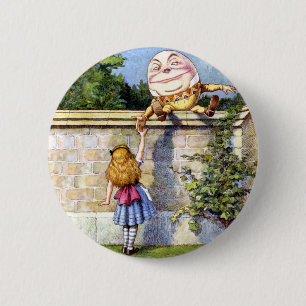 Alice och Humpty Dumpty i underland Knapp