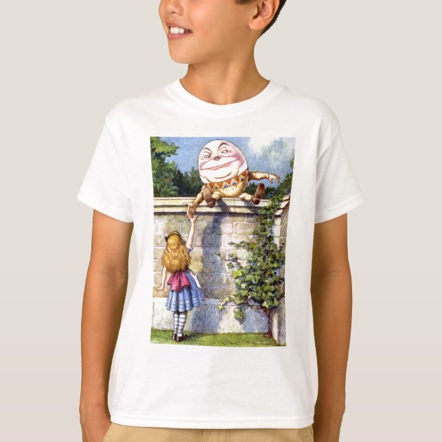Alice och Humpty Dumpty i underland Tee (Framsida)