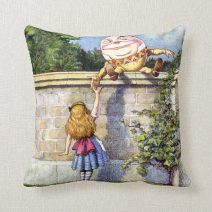 Alice och Humpty Dumpty i Wonderland Kudde