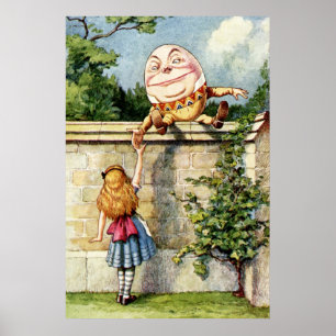 Alice och Humpty Dumpty Poster