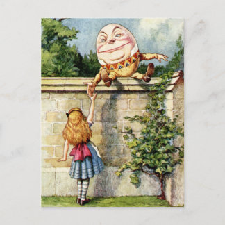 Alice och Humpty Dumpty Vykort