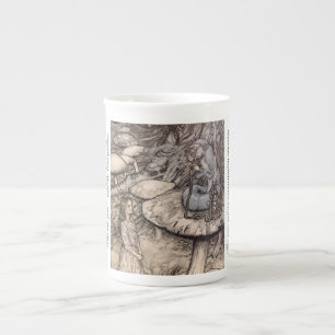 Alice och Katerpelaren Wonderland China Mugg Benporslin Mugg