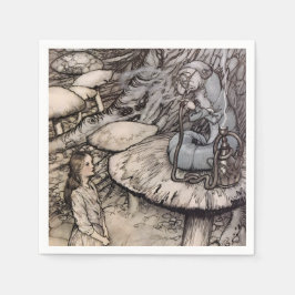 Alice och Katerpelaren Wonderland Party Rackham Pappersservett