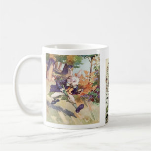 Alice och koppen för kanin~-kaffe/mugg kaffemugg