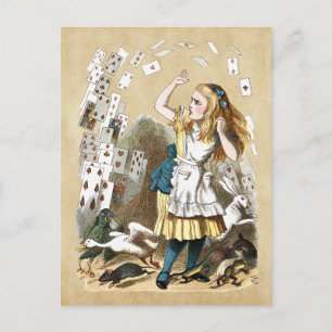 Alice och korten vykort