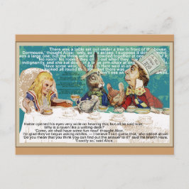 Alice och Mad Hatter Tea Party Inbjudan Vykort