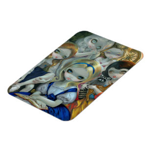 "Alice och magneten för Bouguereau Princesses" Magnet