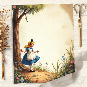 Alice och nyckelträdet Scrapbookpapper