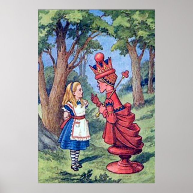 Alice och Röda drottningen Poster (Framsidan)