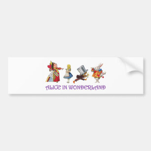 Alice och vänner i Wonderland Bildekal
